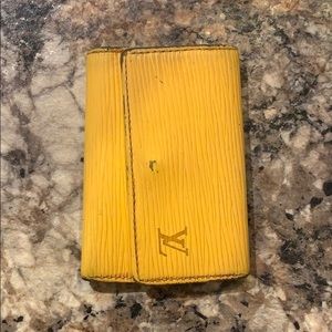 LOUIS VUITTON Yellow Epi Large Key Wallet